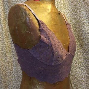 Mauve stretch Lace Bra